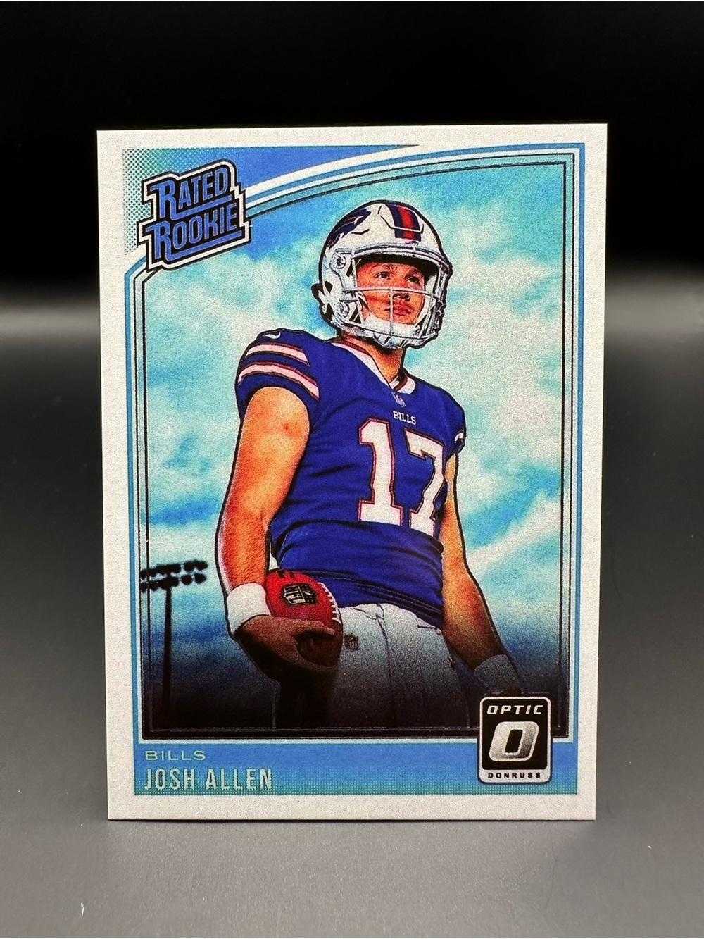 Josh Allen Rookie 2018 Panini Optic #154 Novelty Football Card. Buffalo Bills.